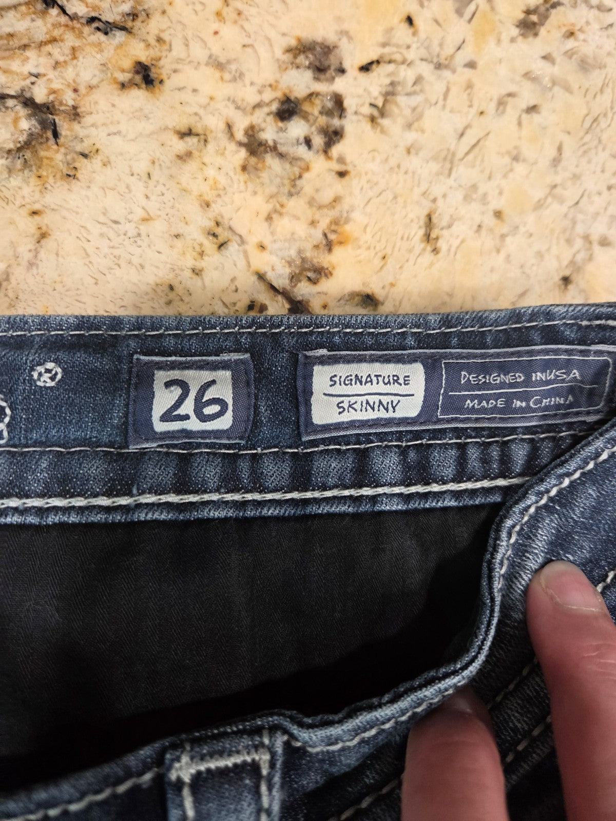 Miss Me Womens Jeans American Flag With Stars Signature Skinny Size 26x313