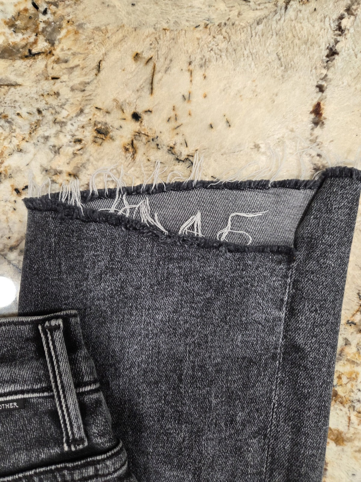 NWOT Mother The Insider Crop Step Fray Jeans In Train Stops Women's Size 245