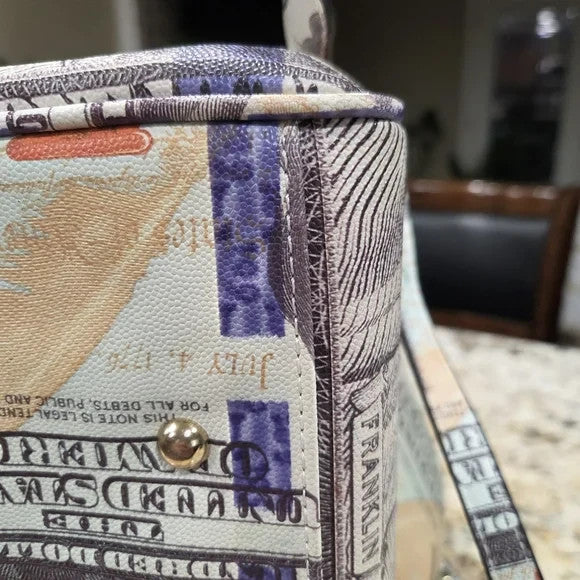 100 Dollar Bill Currency Print Tote Bag10