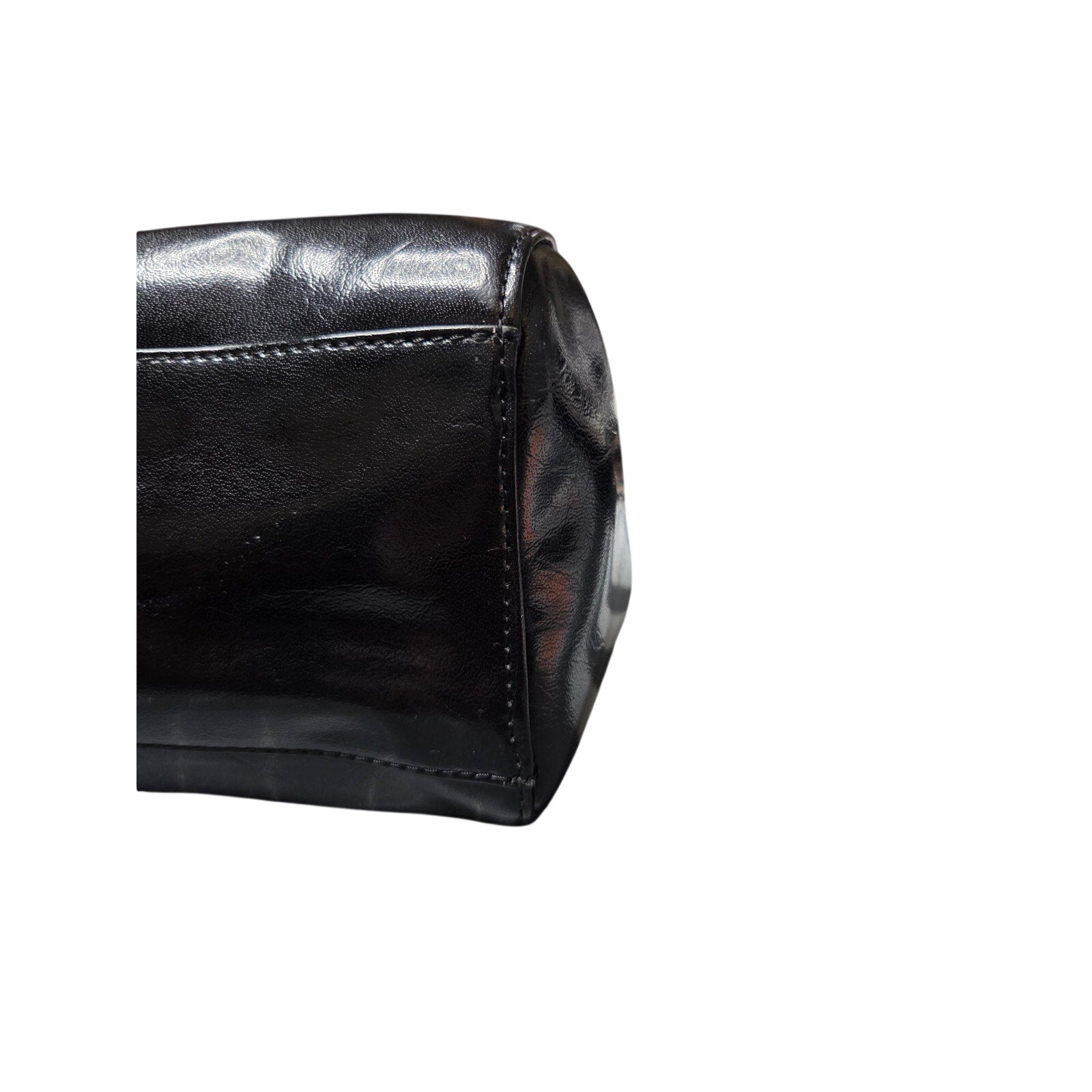 Liz Claiborne Black Patent Large Bag