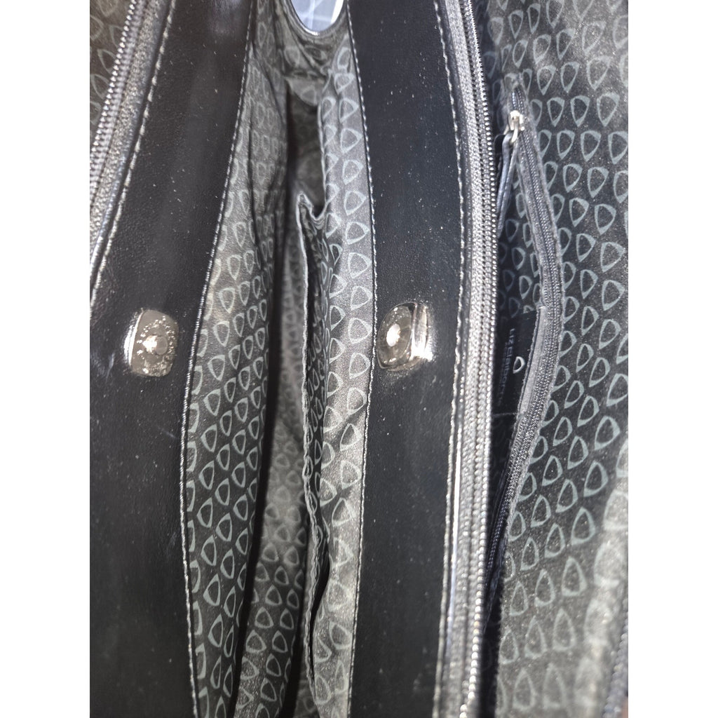 Liz Claiborne Black Patent Large Bag