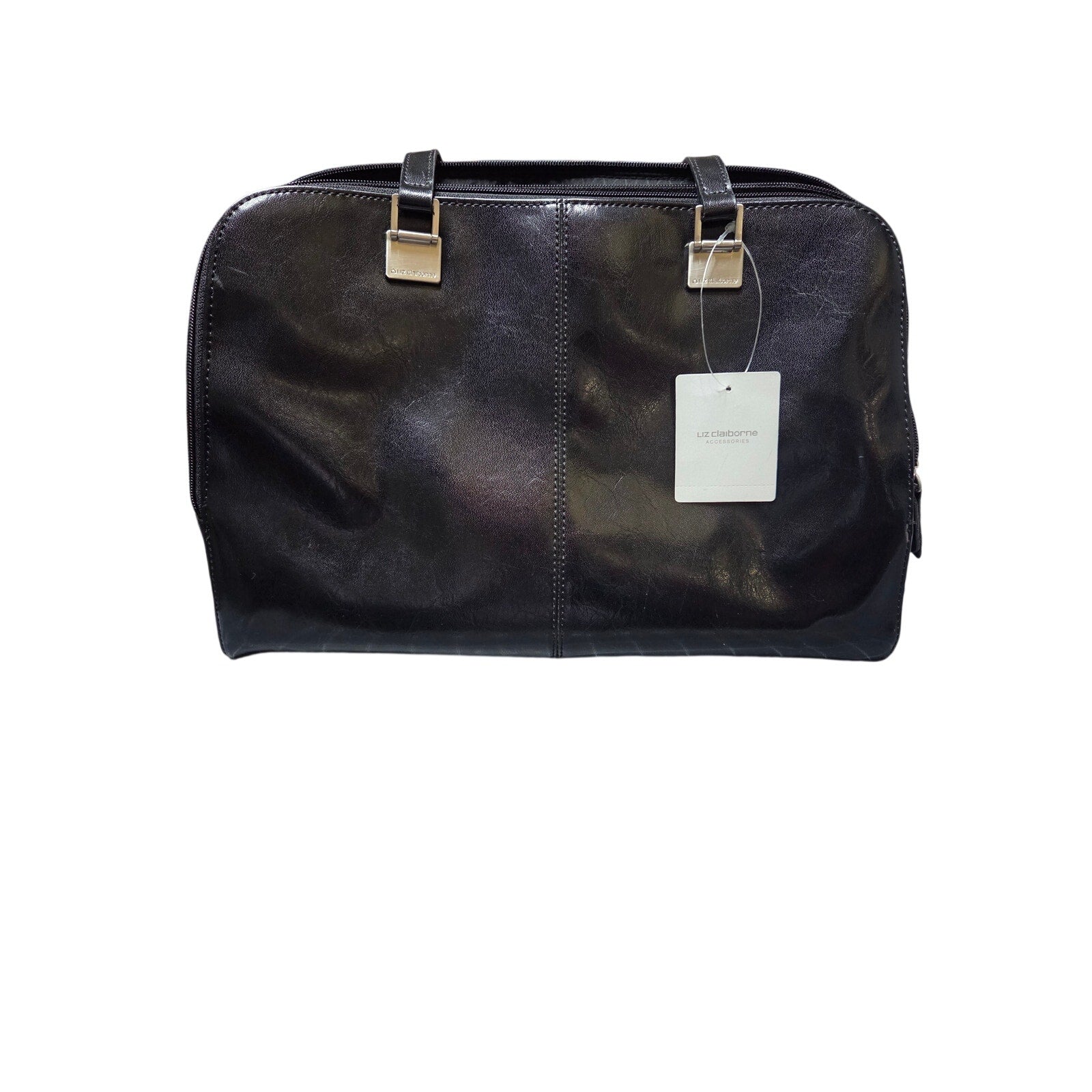 Liz Claiborne Black Patent Large Bag