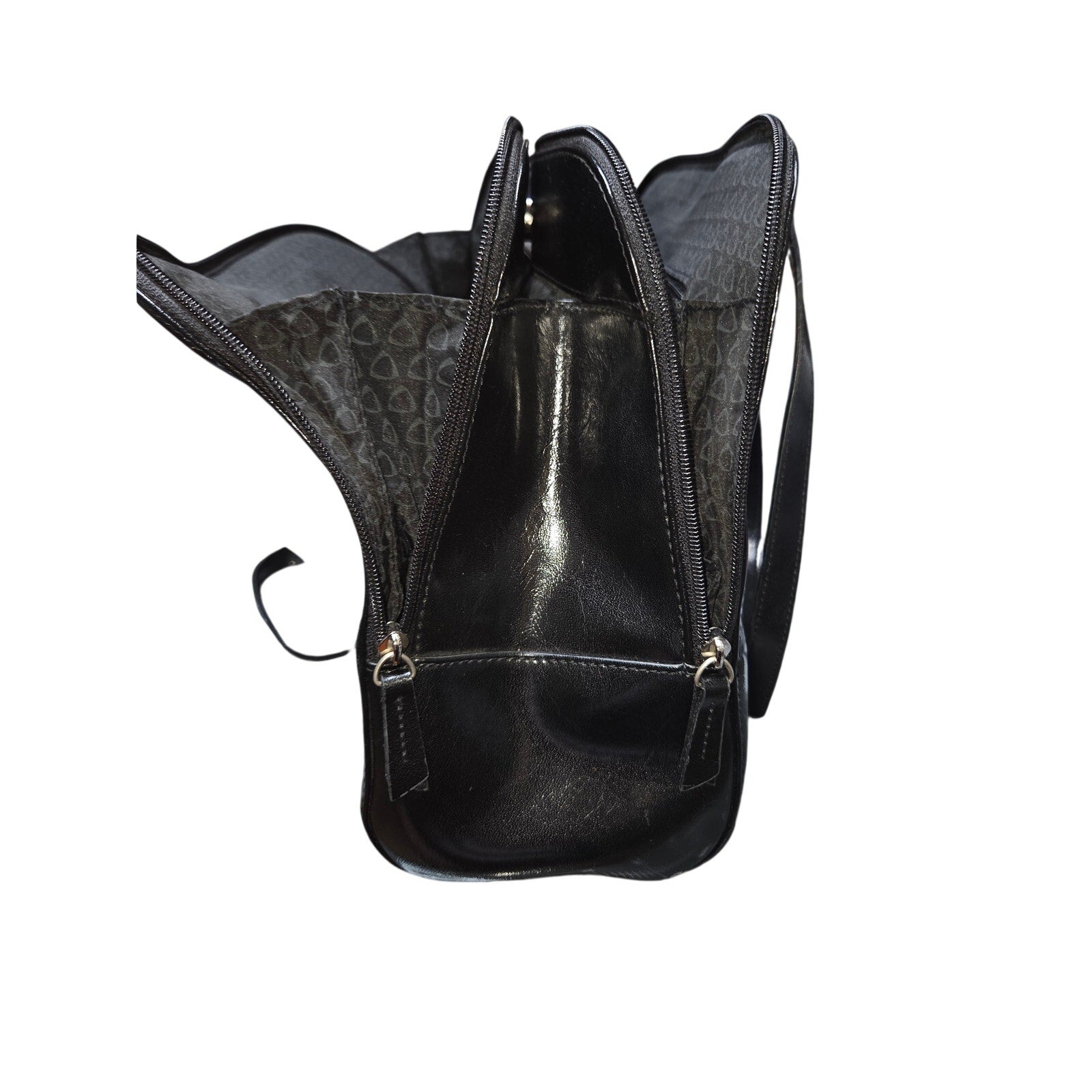 Liz Claiborne Black Patent Large Bag