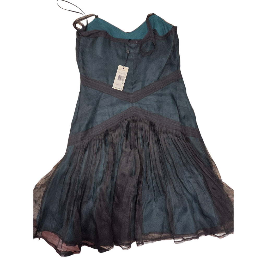 Leon Max by MaxStudio Silk Sleevless fir & Flare Dress Women's Size 8
