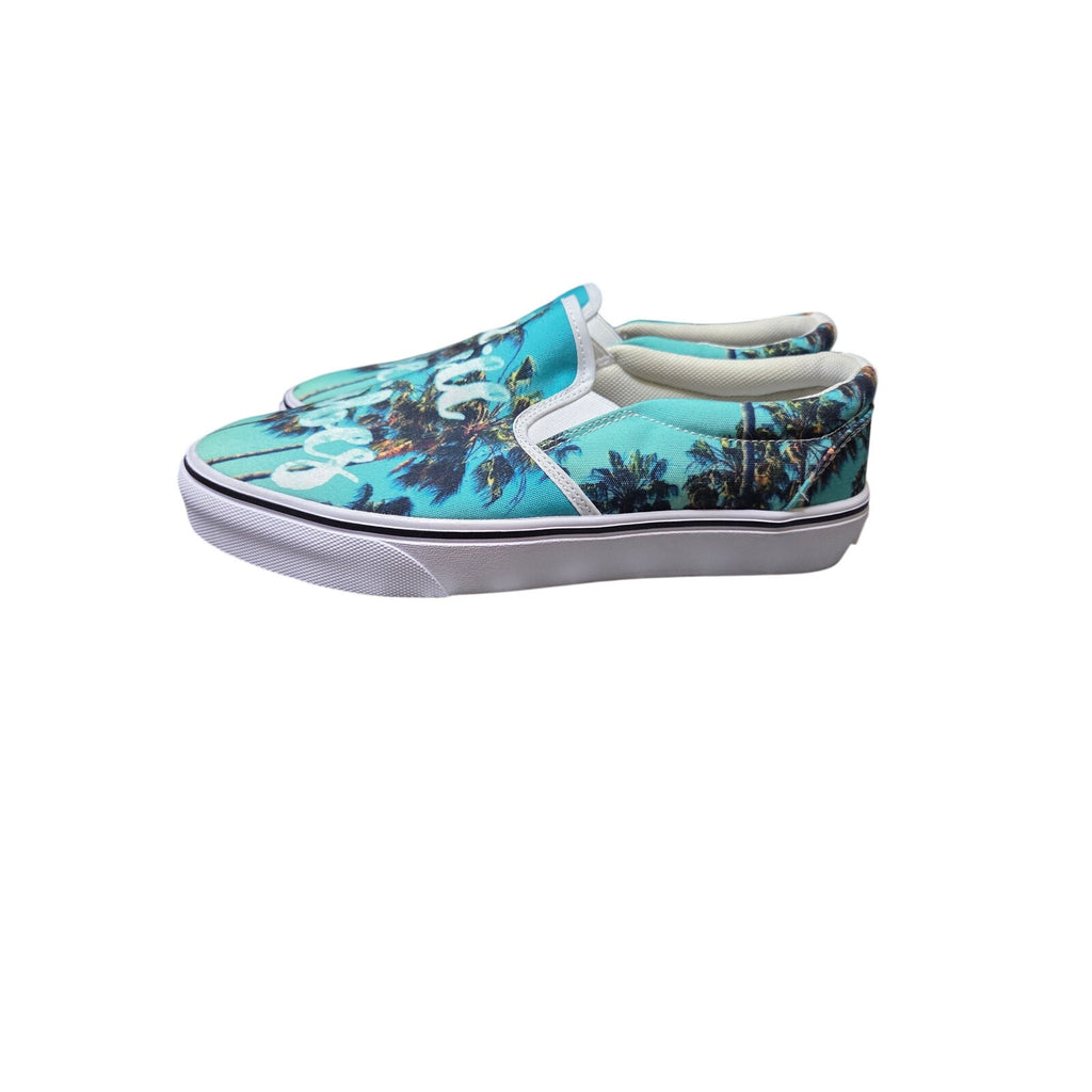 RAAD Slip on shoes with chill vibes & palm trees Men size 9; women size 7
