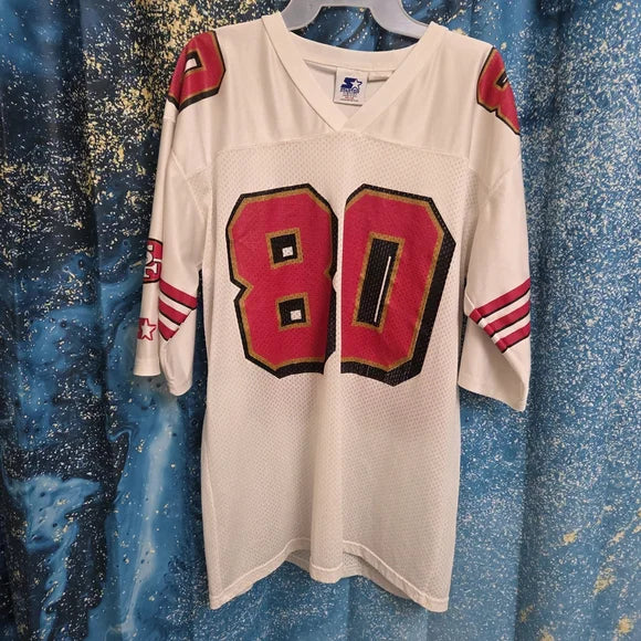 San Francisco 49er's Starter Jersey #80 Jerry Rice Size M (46)